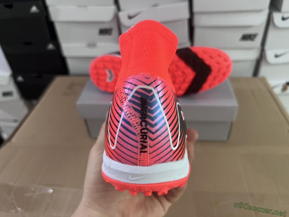 Unisex Nike Air Zoom Mercurial Superfly 10 Elite TF Football Shoes - Red/Black/White