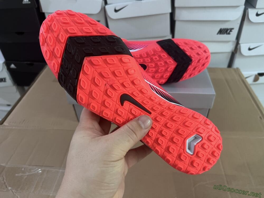 Unisex Nike Air Zoom Mercurial Superfly 10 Elite TF Football Shoes - Red/Black/White
