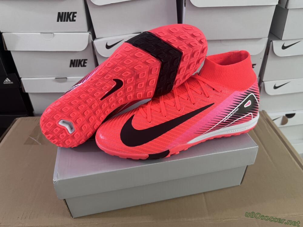 Unisex Nike Air Zoom Mercurial Superfly 10 Elite TF Football Shoes - Red/Black/White