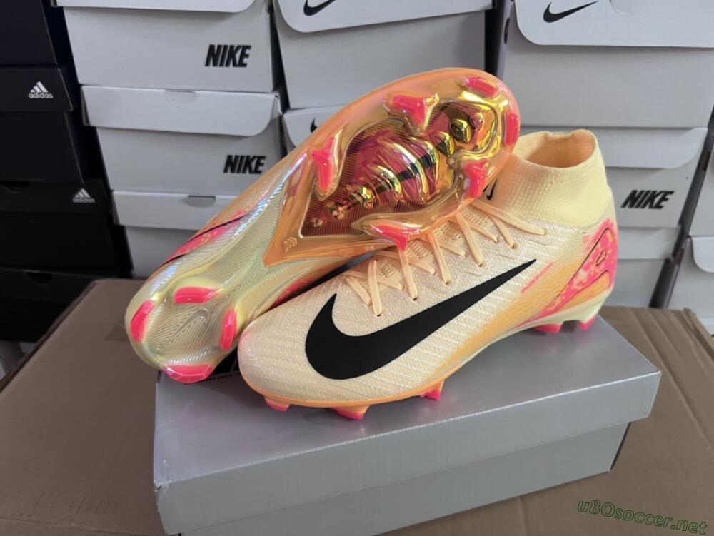 Men's Nike Air Zoom Mercurial Superfly 10 Elite FG Football Boots - Yellow/Black/Pink/Gold