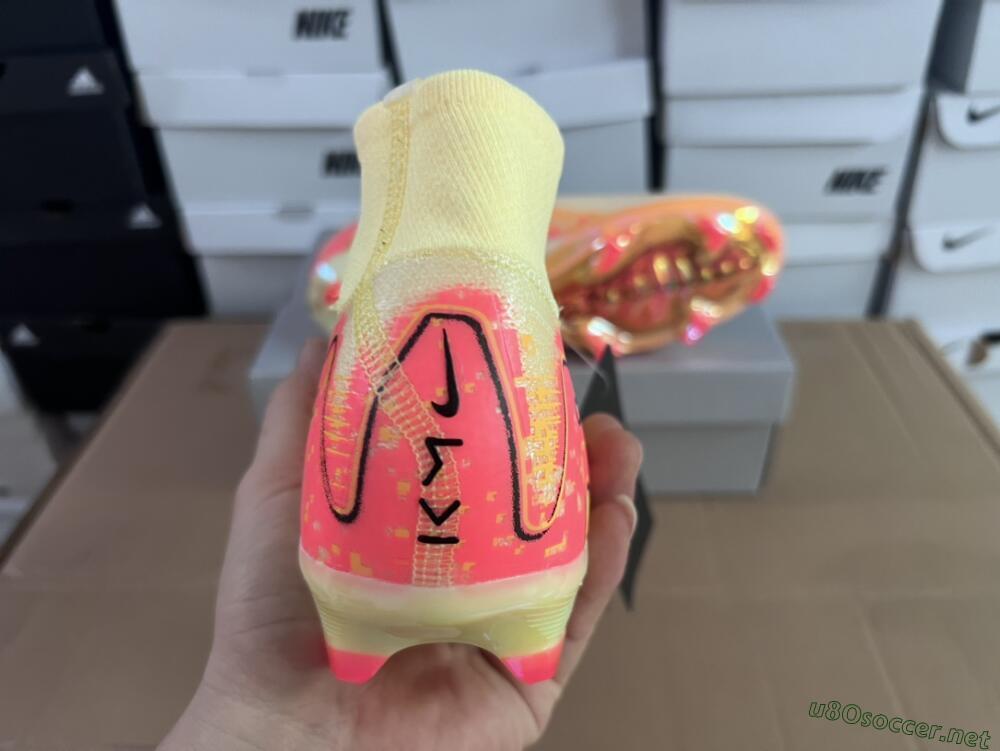 Men's Nike Air Zoom Mercurial Superfly 10 Elite FG Football Boots - Yellow/Black/Pink/Gold