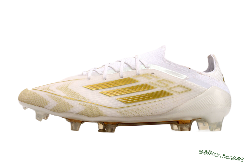 Men's Adidas F50 Elite FG Football Boots - White/Gold 0