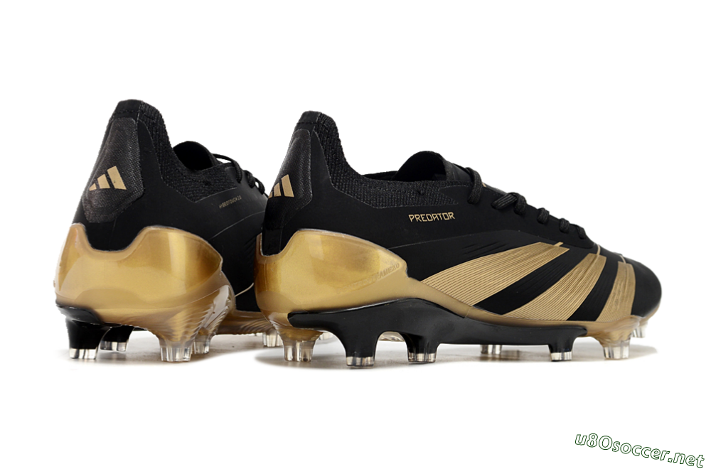 Men's Adidas Predator Elite Accuracy FG Football Boots - Black/Gold 6