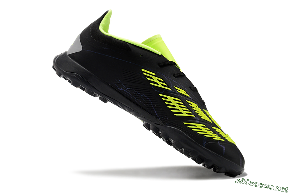 Unisex Adidas Predator 24 Elite TF Football Shoes - Black/Yellow/Grey 4