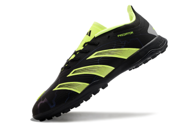 Unisex Adidas Predator 24 Elite TF Football Shoes - Black/Yellow/Grey