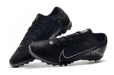 Men's Nike Air Zoom Mercurial Vapor 13 Elite TF Football Shoes - Black/Silver/Grey