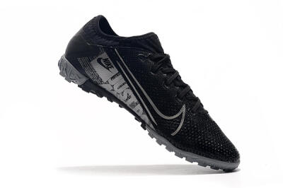 Men's Nike Air Zoom Mercurial Vapor 13 Elite TF Football Shoes - Black/Silver/Grey