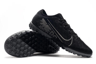 Men's Nike Air Zoom Mercurial Vapor 13 Elite TF Football Shoes - Black/Silver/Grey