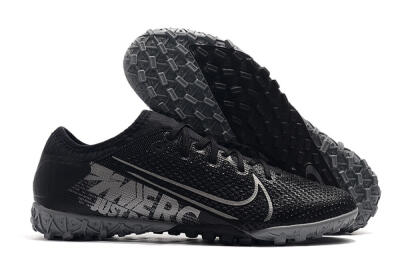 Men's Nike Air Zoom Mercurial Vapor 13 Elite TF Football Shoes - Black/Silver/Grey