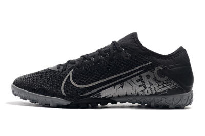 Men's Nike Air Zoom Mercurial Vapor 13 Elite TF Football Shoes - Black/Silver/Grey