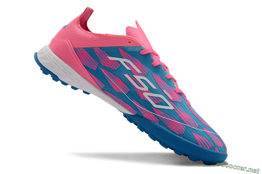 Men's Adidas F50 Elite TF Football Shoes - Blue/Pink/White 4