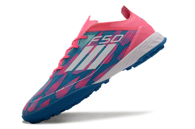 Men's Adidas F50 Elite TF Football Shoes - Blue/Pink/White