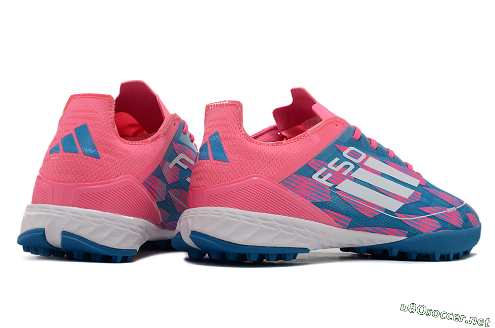 Men's Adidas F50 Elite TF Football Shoes - Blue/Pink/White 6