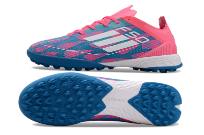 Men's Adidas F50 Elite TF Football Shoes - Blue/Pink/White