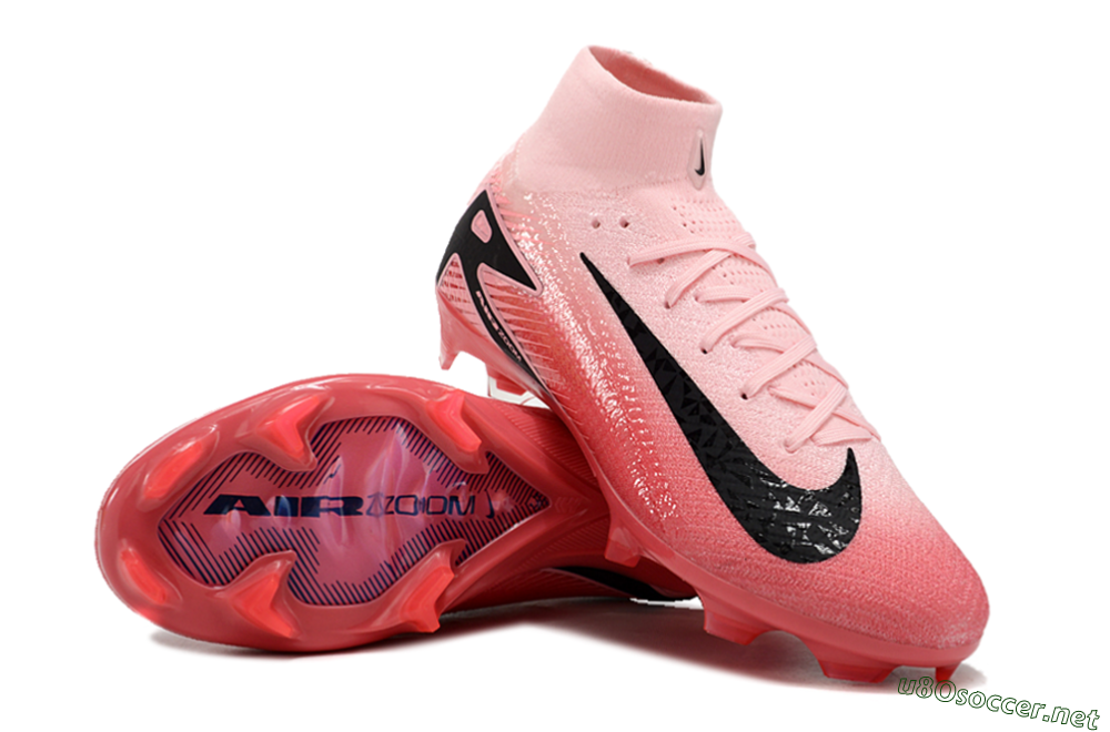Unisex Nike Air Zoom Mercurial Superfly 10 Elite FG Football Boots - Pink/Black 3