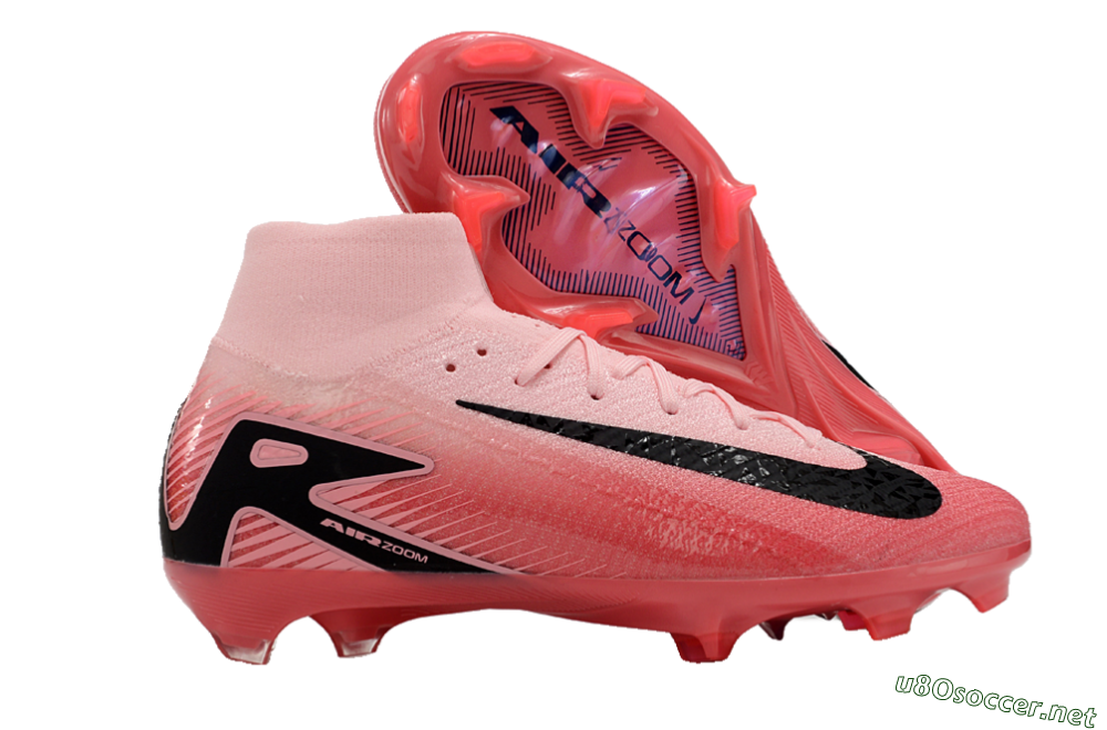 Unisex Nike Air Zoom Mercurial Superfly 10 Elite FG Football Boots - Pink/Black 2