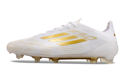 Men's Adidas F50 Adizero FG Football Boots - White/Gold