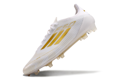 Men's Adidas F50 Adizero FG Football Boots - White/Gold