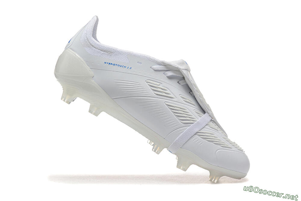 Men's Adidas Predator Elite Foldover Tongue FG Football Boots - White/Blue 4