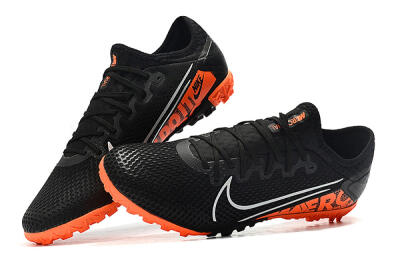 Men's Nike Mercurial Vapor 13 Pro TF Football Shoes - Black/Orange