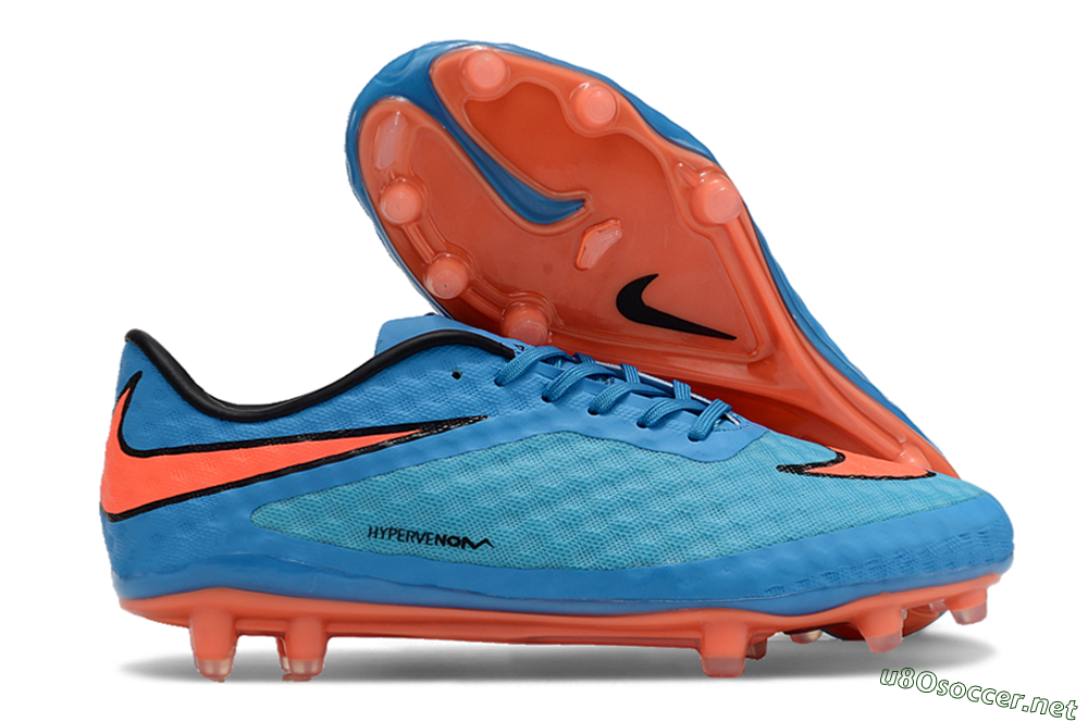 Men's Nike Hypervenom Phantom FG Football Boots - Blue/Orange 2