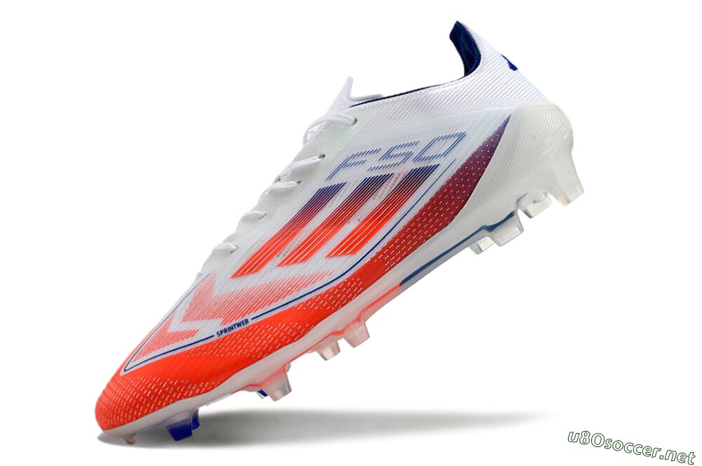 Men's Adidas F50 Elite FG Football Boots - Red/Blue/White 5
