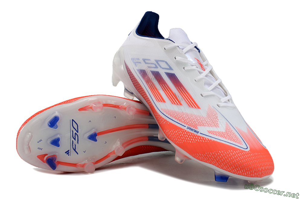 Men's Adidas F50 Elite FG Football Boots - Red/Blue/White 3