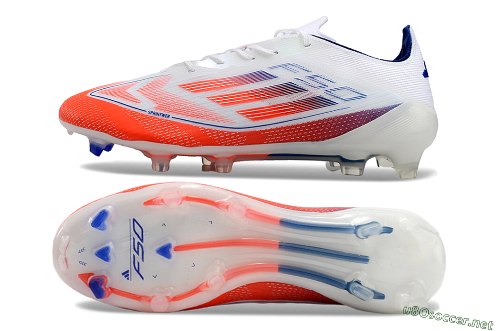 Men's Adidas F50 Elite FG Football Boots - Red/Blue/White 1