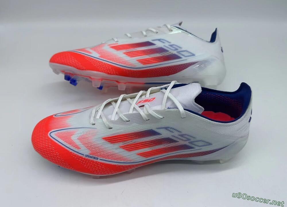 Men's Adidas F50 Elite FG Football Boots - Red/Blue/White