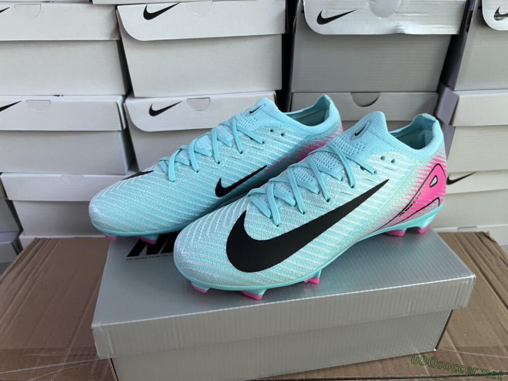 Men's Nike Air Zoom Mercurial Vapor 16 Elite FG Football Boots - Jade/Black/Pink