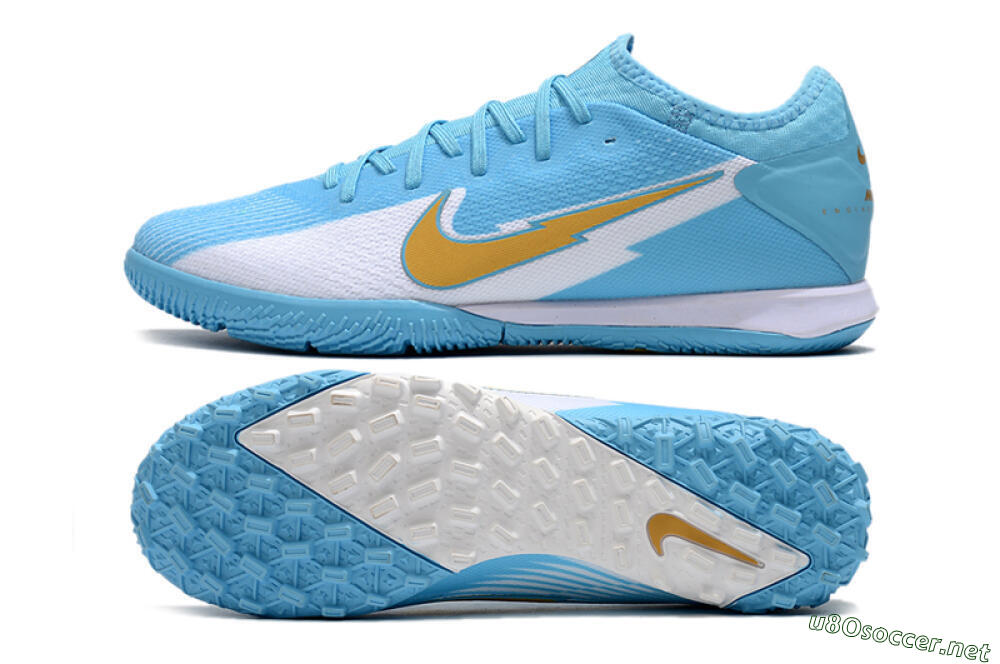Men's Nike Mercurial Vapor 13 Pro TF Football Shoes - Jade/White/Gold 1