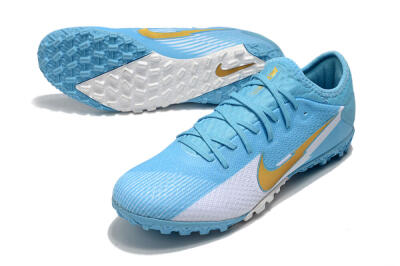 Men's Nike Mercurial Vapor 13 Pro TF Football Shoes - Jade/White/Gold