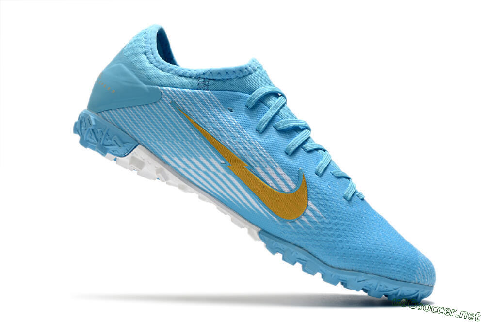 Men's Nike Mercurial Vapor 13 Pro TF Football Shoes - Jade/White/Gold 5