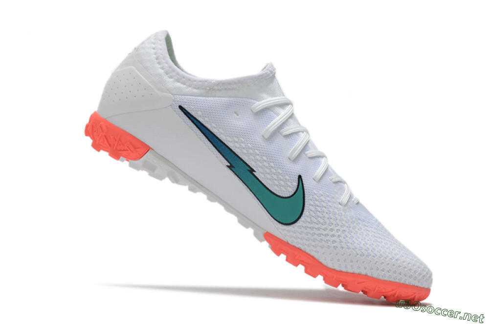Men's Nike Mercurial Vapor 13 Pro TF Football Shoes - White/Red 3