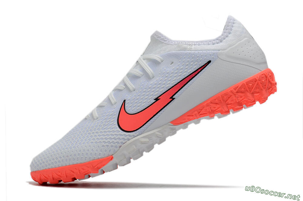 Men's Nike Mercurial Vapor 13 Pro TF Football Shoes - White/Red 4