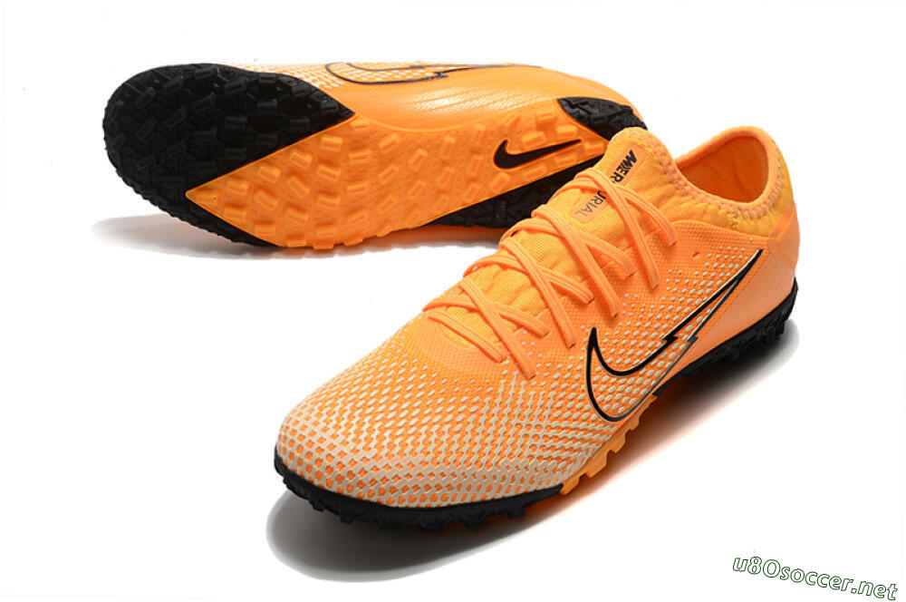 Men's Nike Mercurial Vapor 13 Pro TF Football Shoes - Orange/Black 3