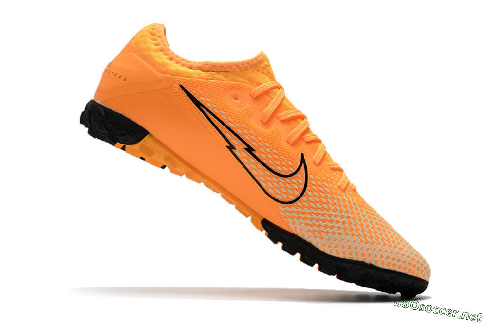 Men's Nike Mercurial Vapor 13 Pro TF Football Shoes - Orange/Black 4