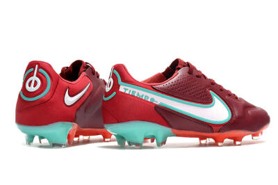 Men's Nike Tiempo Legend 9 Elite FG Football Boots - Red/Jade/White