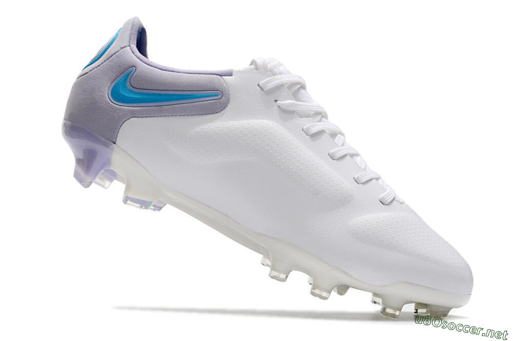 Men's Nike Tiempo Legend 9 Elite FG Football Boots - White/Jade/Black/Grey 4