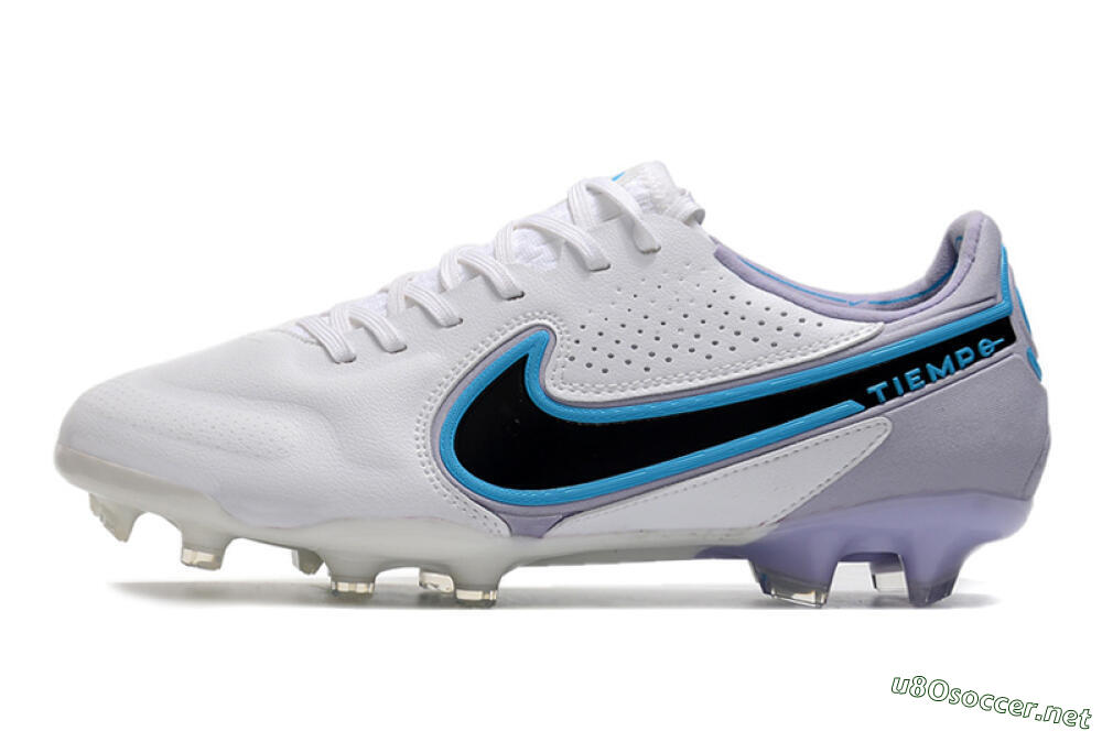Men's Nike Tiempo Legend 9 Elite FG Football Boots - White/Jade/Black/Grey 0
