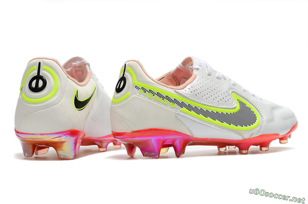 Men's Nike Tiempo Legend 9 Elite FG Football Boots - White/Yellow/Black/Gold 6