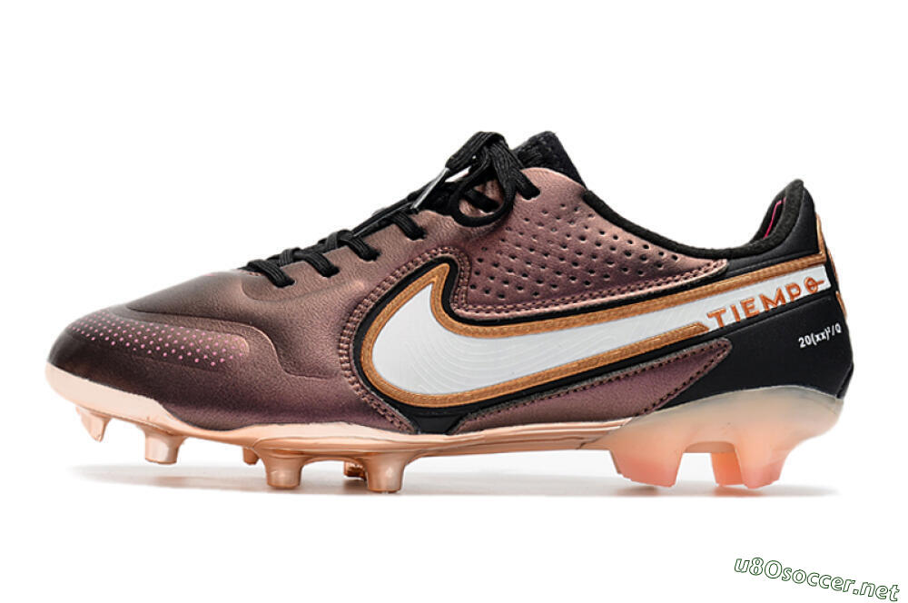 Men's Nike Tiempo Legend 9 Elite FG Football Boots - Gold/White/Black 0