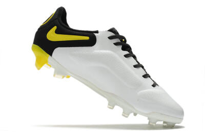 Men's Nike Tiempo Legend 9 Elite FG Football Boots - White/Yellow/Black