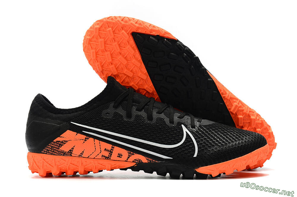 Men's Nike Mercurial Vapor 13 Pro TF Football Shoes - Black/White/Red 2