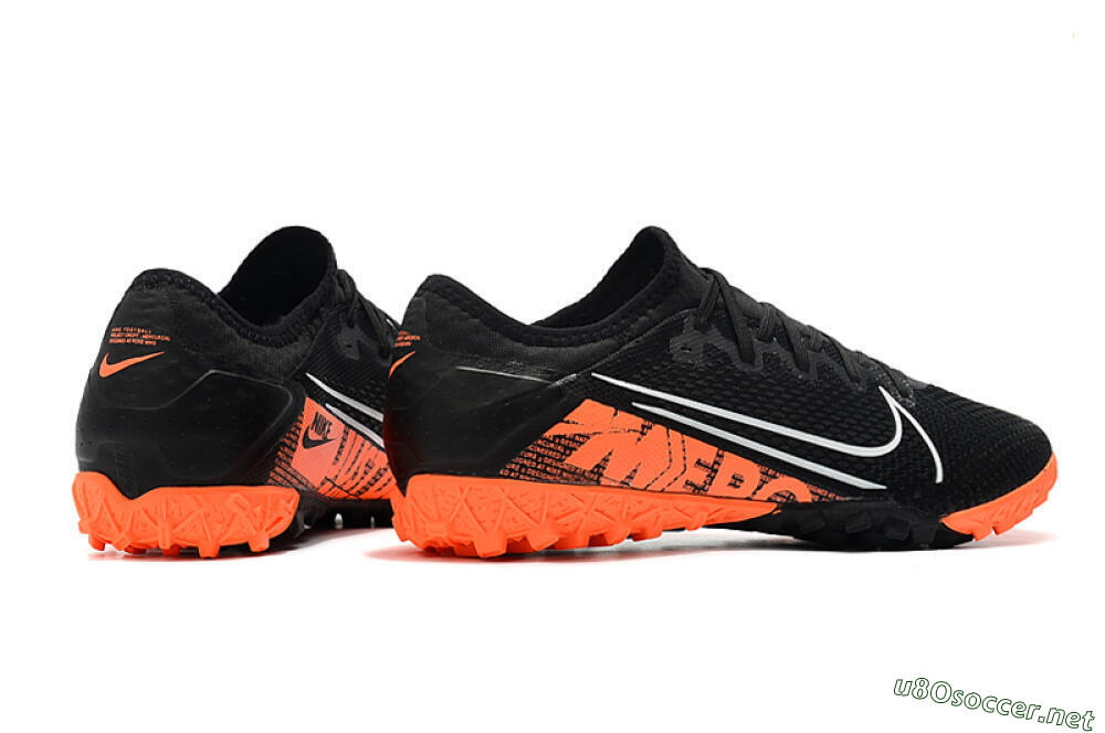 Men's Nike Mercurial Vapor 13 Pro TF Football Shoes - Black/White/Red 9