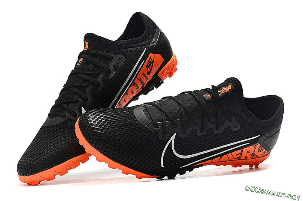 Men's Nike Mercurial Vapor 13 Pro TF Football Shoes - Black/White/Red 6