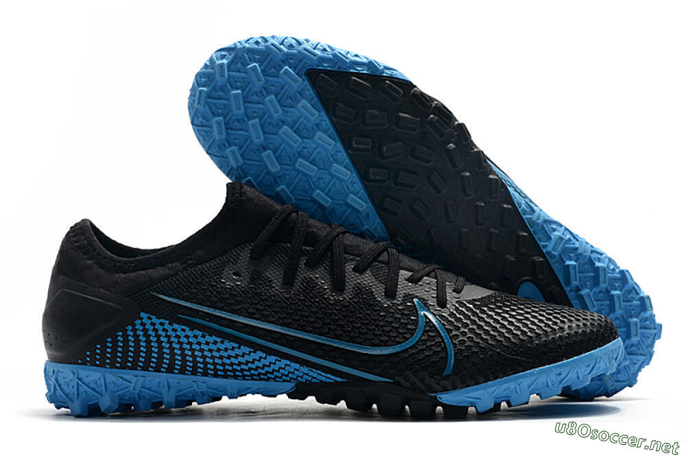 Men's Nike Mercurial Vapor 13 Pro TF Football Shoes - Black/Jade 2