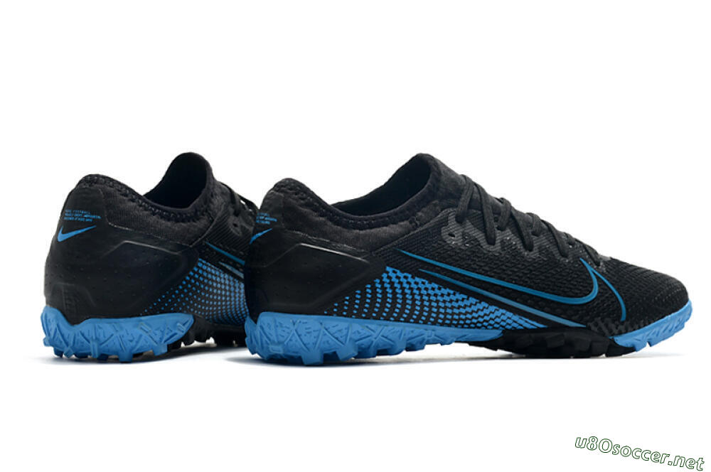 Men's Nike Mercurial Vapor 13 Pro TF Football Shoes - Black/Jade 6