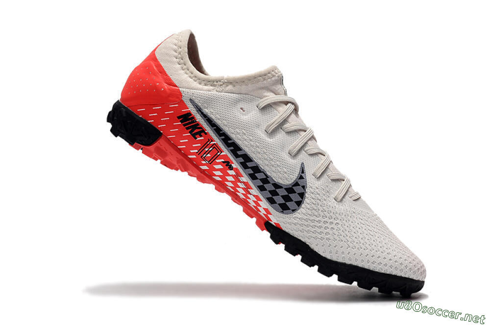 Men's Nike Mercurial Vapor 13 Pro TF Football Shoes - White/Black/Red 5
