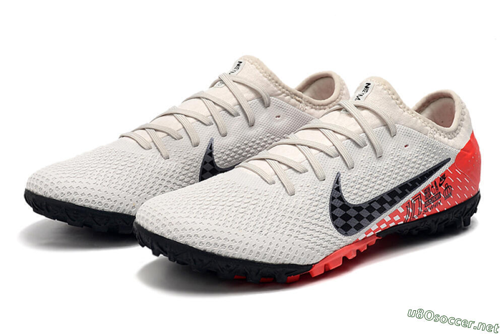 Men's Nike Mercurial Vapor 13 Pro TF Football Shoes - White/Black/Red 8